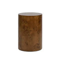 Jennifer Taylor Home Nebula 22 Accent Pillar Side Table, Medium Brown Walnut Burl Wood