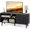 DEXYLLO TV Stand for 55 Inch TVs, TV Console with Storage Cabinet, Mid-Century Modern Entertainment Center for Living Room, Bedroom