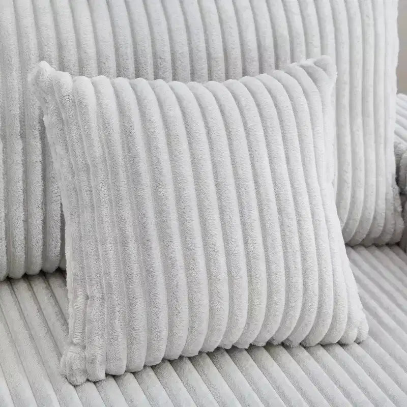 Canapé-méridienne en velours côtelé de 191,77 cm avec dossier réglable, accoudoirs de rangement et porte-gobelets