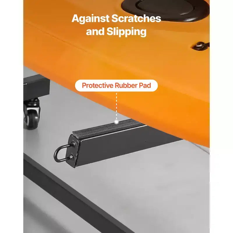 Support de rangement autoportant pour 3 kayaks avec roues verrouillables