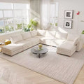 GDFStudio Zayne Modern 8-Seat Fabric Upholstered Modular Convertible Sectional Sofa with Storage