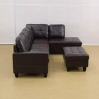Sublimez votre intérieur avec notre somptueux canapé marron semi-PU : confort, style et innovation réunis