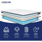 Matelas Hybride à Ressorts Ensachés de 12 Pouces