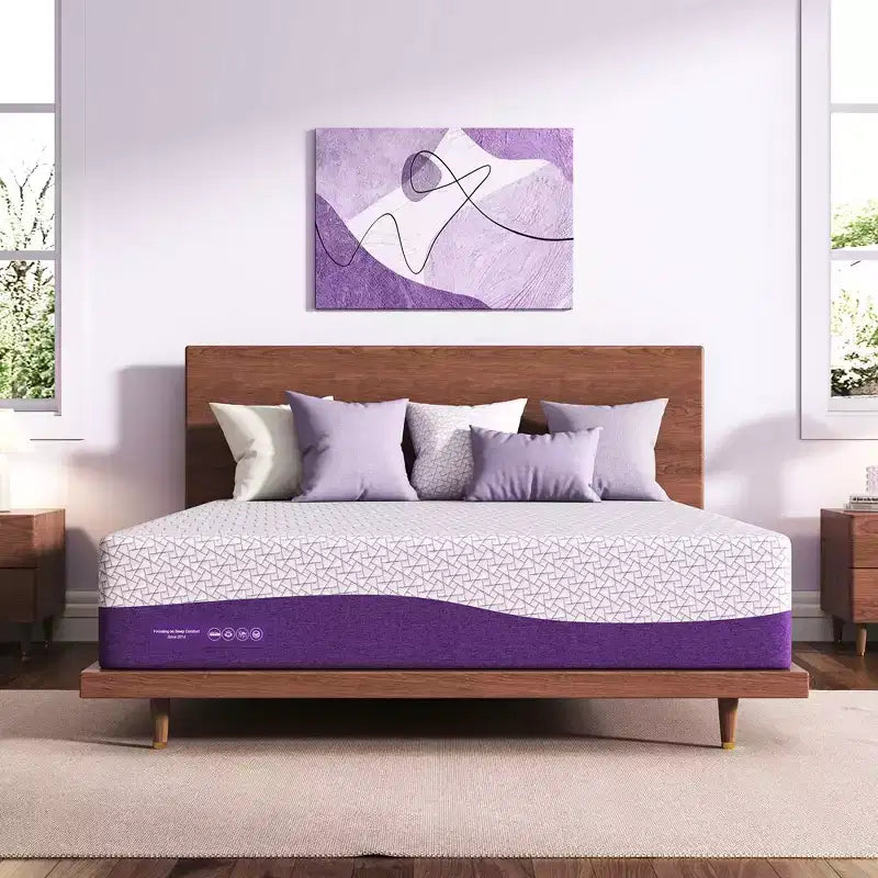 Sersper 14 inch AeroChar Cooling Gel Memory Foam Mattress, CertiPUR-US & OEKO-TEX Certified