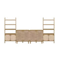 Nathan James Beacon Tv Wall Unit For Tvs Up To 50" Light Brown