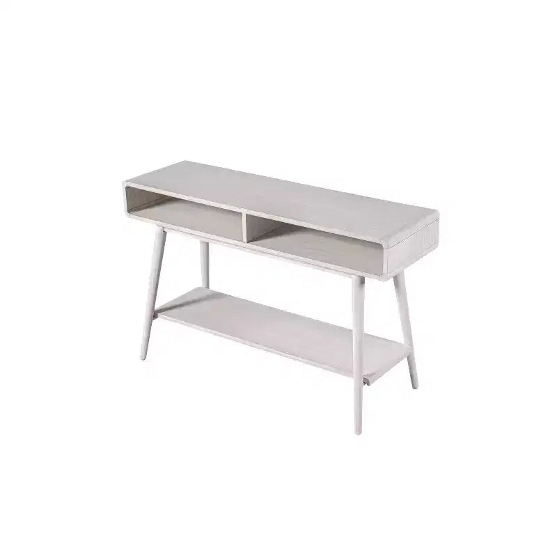 Console avec étagères ouvertes - Blanc cassé