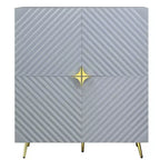 Acme Furniture Gaines Decorative Storage Cabinet Gray Finish