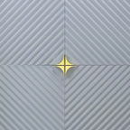 Armoire d'appoint gris brillant à motif ondulé
