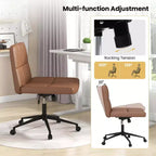 Chaise Criss Cross avec roulettes, siège surdimensionné en U, réglable en hauteur, pivotante, pour bureau à domicile