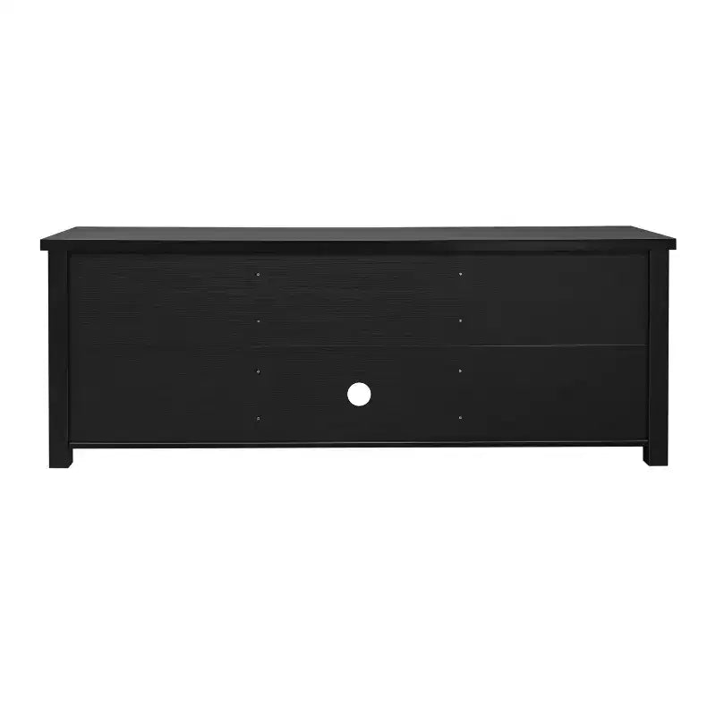 Flash Furniture Meuble TV Sheffield Classic pour téléviseurs jusqu'à 80" - Finition moderne avec portes entièrement vitrées - Cadre en bois d'ingénierie de 65" - 3 étagères