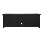 Flash Furniture Meuble TV Sheffield Classic pour téléviseurs jusqu'à 80" - Finition moderne avec portes entièrement vitrées - Cadre en bois d'ingénierie de 65" - 3 étagères