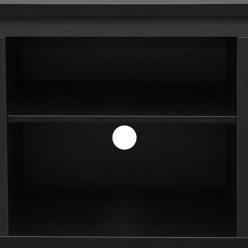 Flash Furniture Meuble TV Sheffield Classic pour téléviseurs jusqu'à 80" - Finition moderne avec portes entièrement vitrées - Cadre en bois d'ingénierie de 65" - 3 étagères