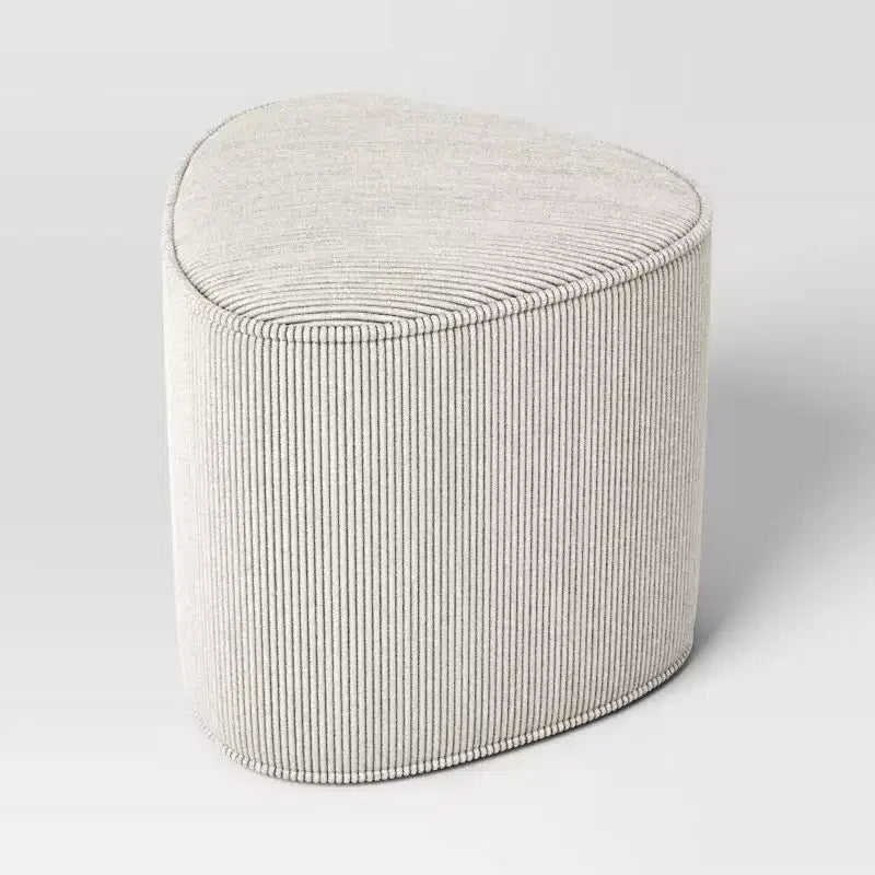 Triangular Shaped Upholstered Corduroy Ottoman - Room Essentials