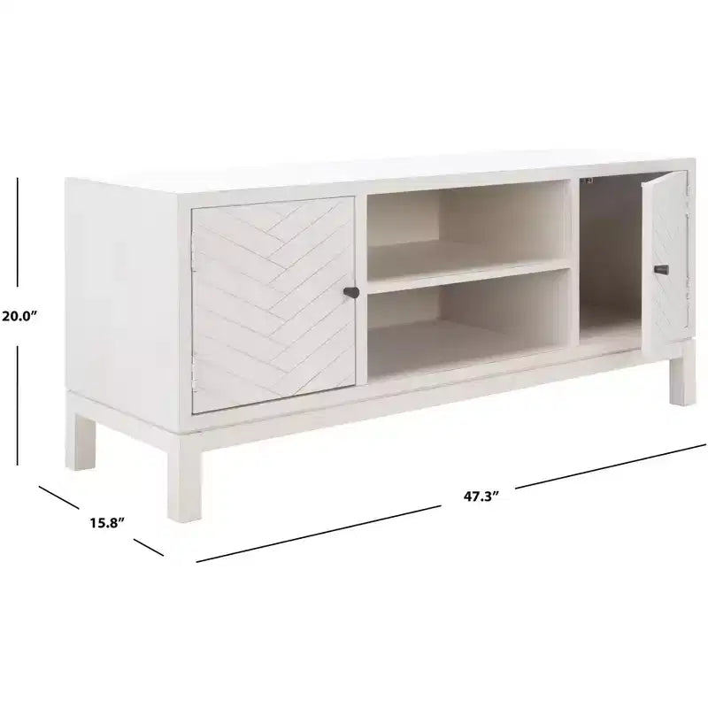 Meuble TV 2 portes 1 étagère Ajana - MED5703 - Safavieh