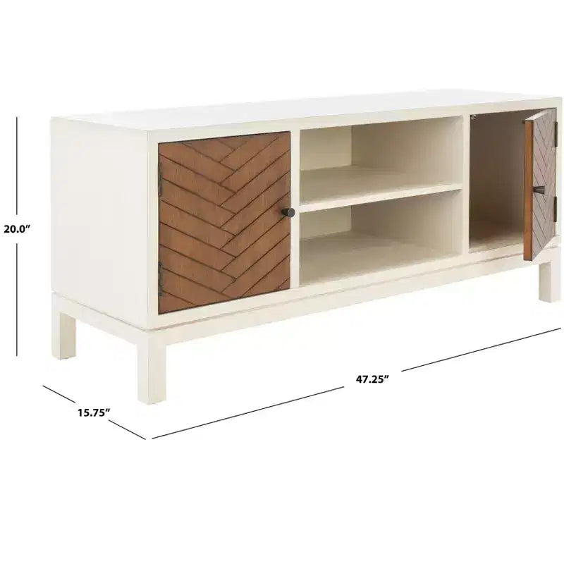 Meuble TV 2 portes 1 étagère Ajana - MED5703 - Safavieh